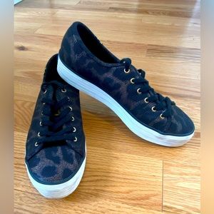KEDS Treated Canvas Leopard Print Shoes Size 8